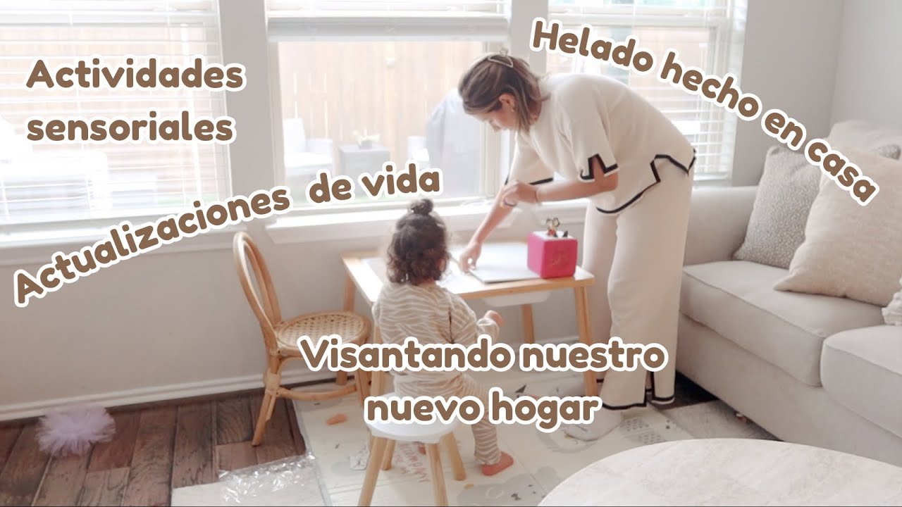 DIA EN CASA CON MI HIJA DE CASI 2 AÑOS | ACTIVIDADES SENSORIALES, HELADO HECHO EN CASA, Y MÁS...