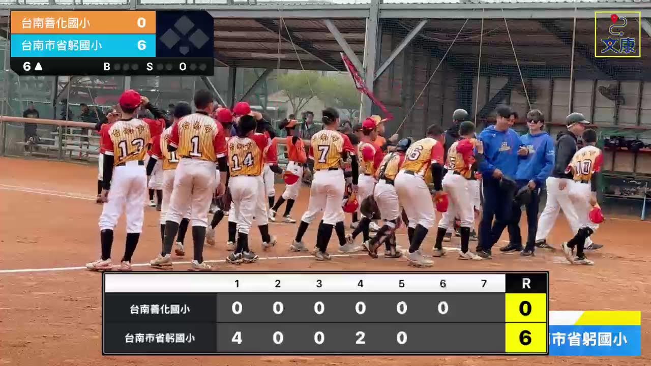 2026台南市謝國城杯LLB少棒選拔賽 善化 vs省躬