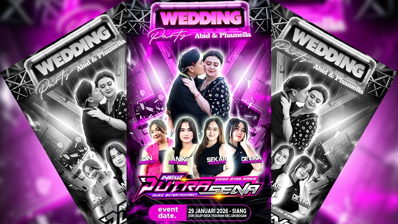 💍Live wedding PAMELA & ABID || perform New PUTRA SENA guest star DIN ANESIA || Teguhan, 29 Jan 2026💍