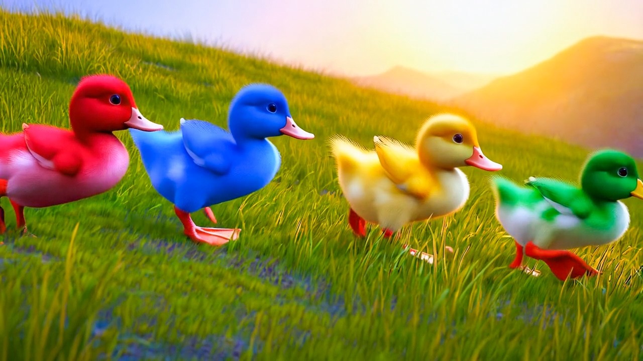 Five Little Ducks | Nursery Rhymes & Kids Song | ECN Kids 2024