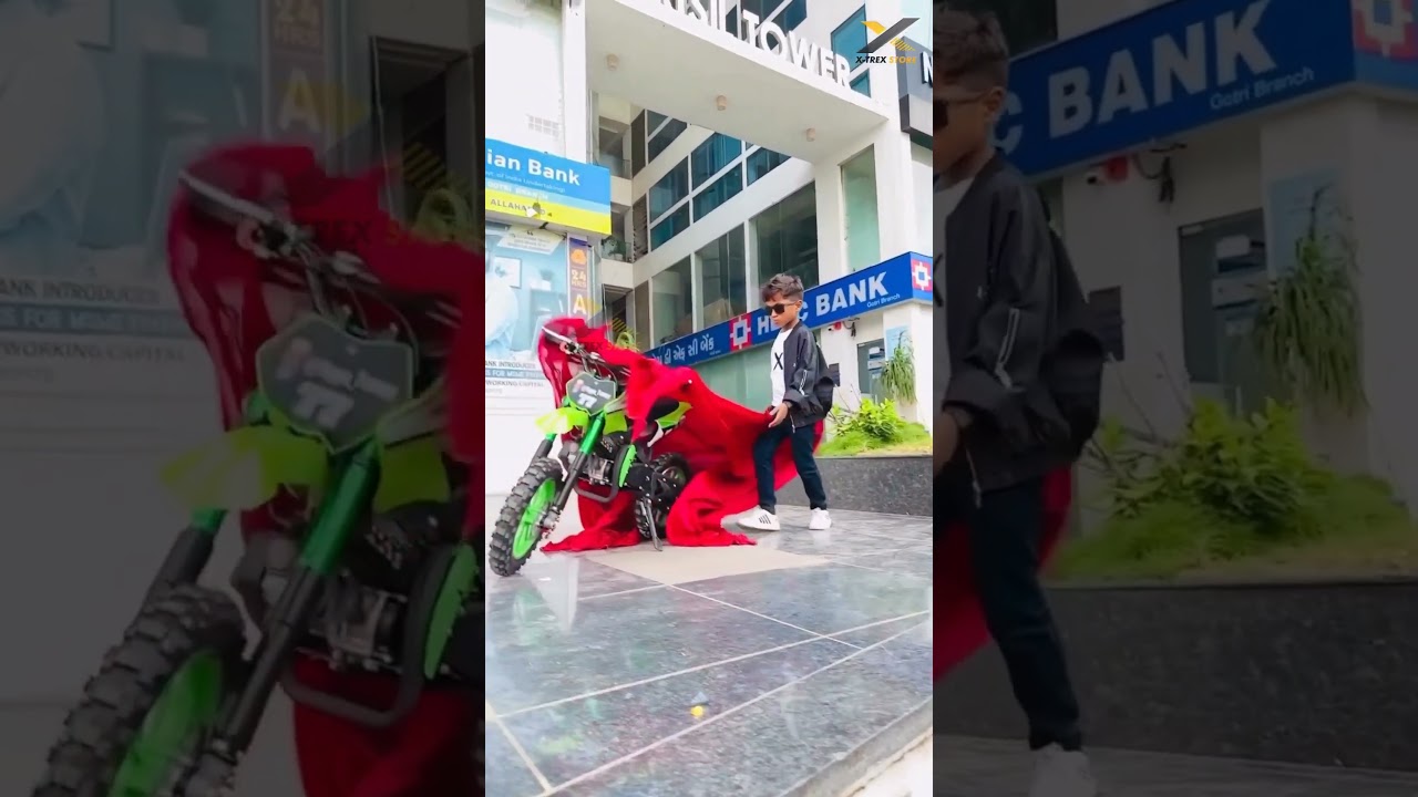 Kids Petrol Dirt Bike 49cc with 2 Stroke Engine| Happy Customer from Vadodara | X-TREX STORE 🏍