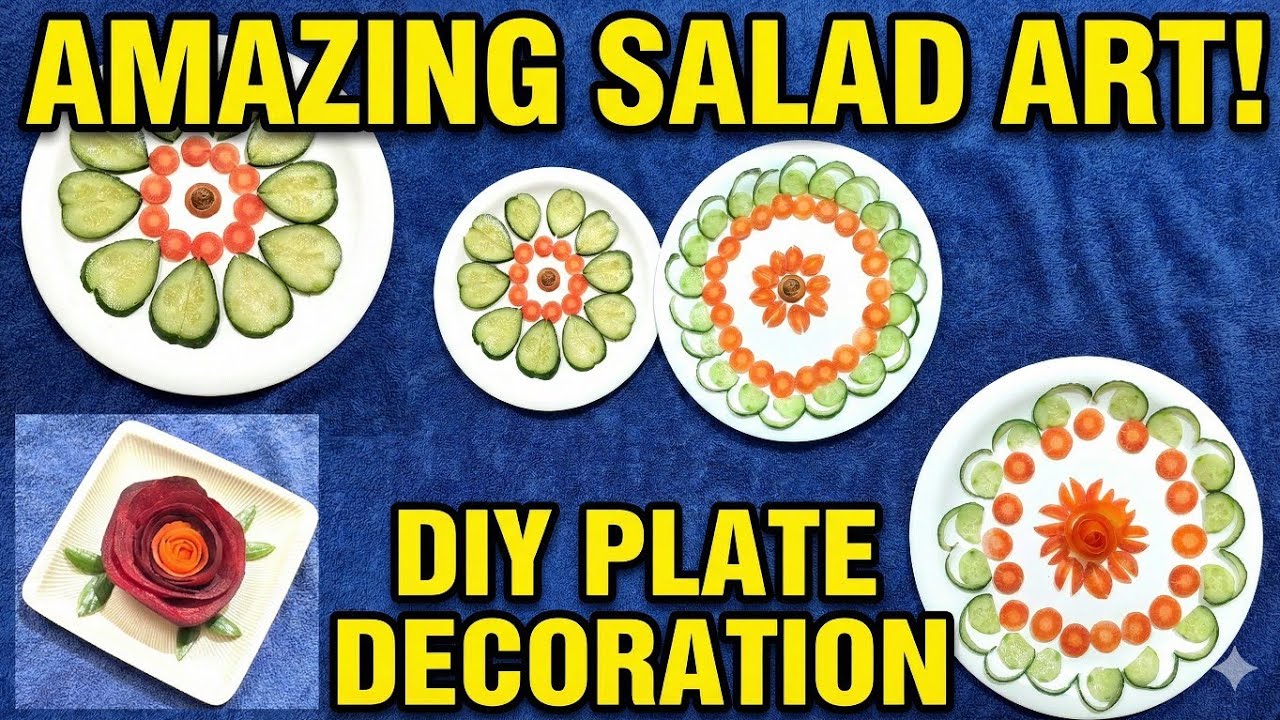 Vegetable Carving Tutorial | Easy Food Decoration Art Video