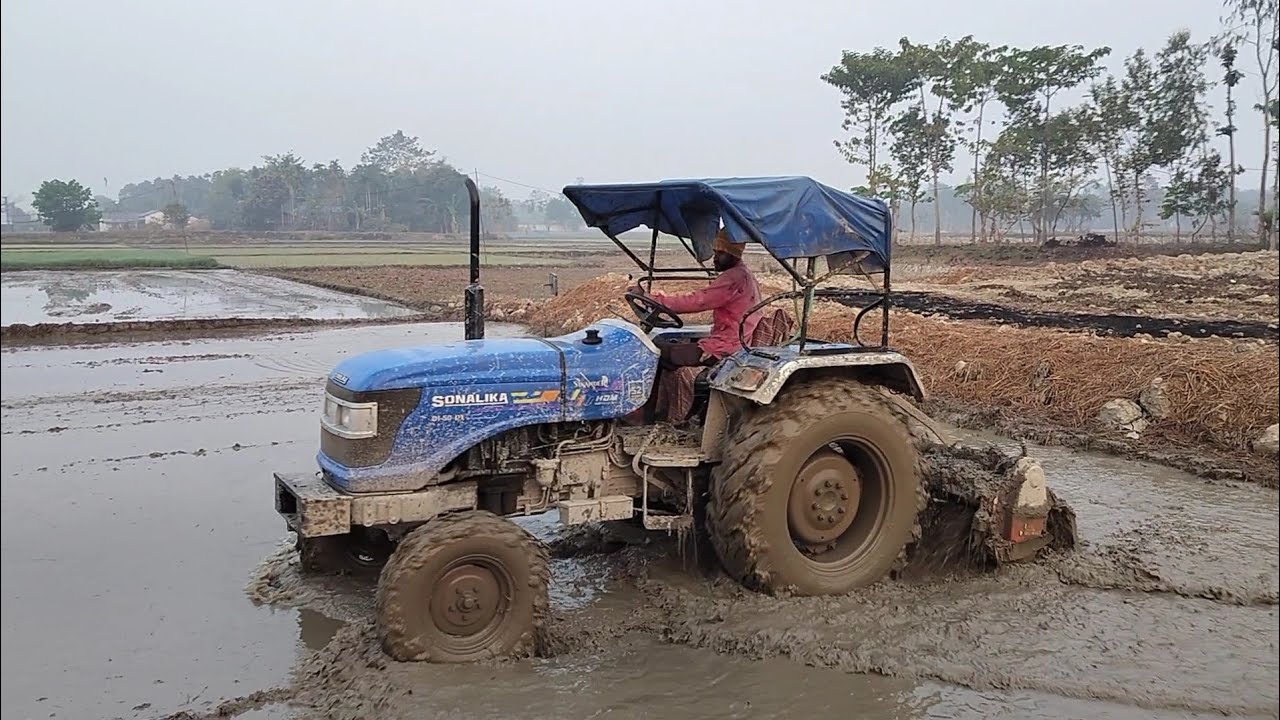 Sikander tractor working with rotavator |  village farming 🌾