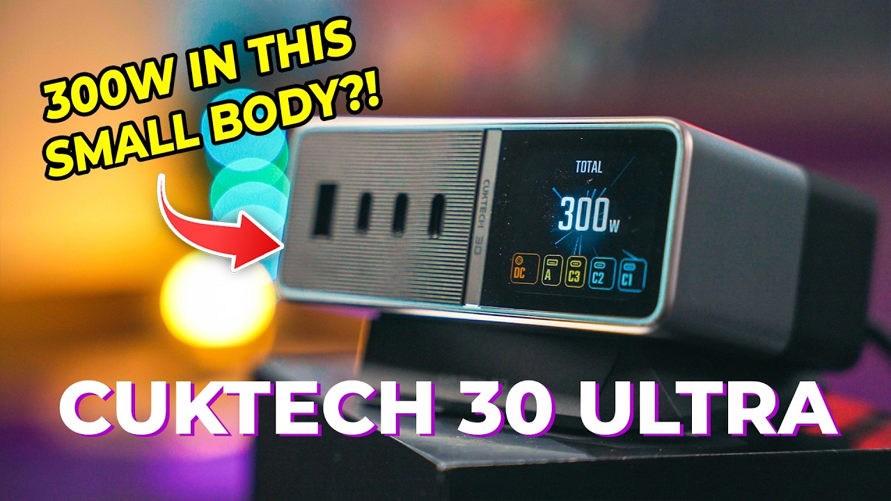 Эта компактная зарядная станция обладает мощностью 300 Вт! | Обзор CUKTECH 30 Ultra