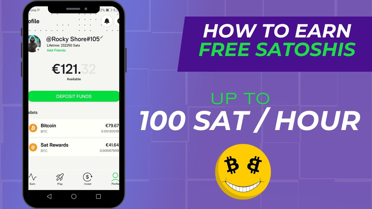 How to earn free Satoshi online | Best BTC mining app