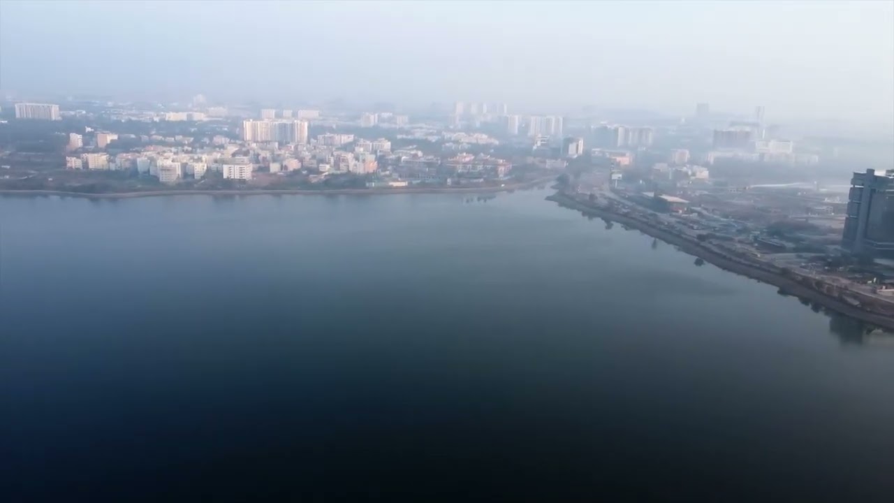 Varthur Lake beautiful Drone shots