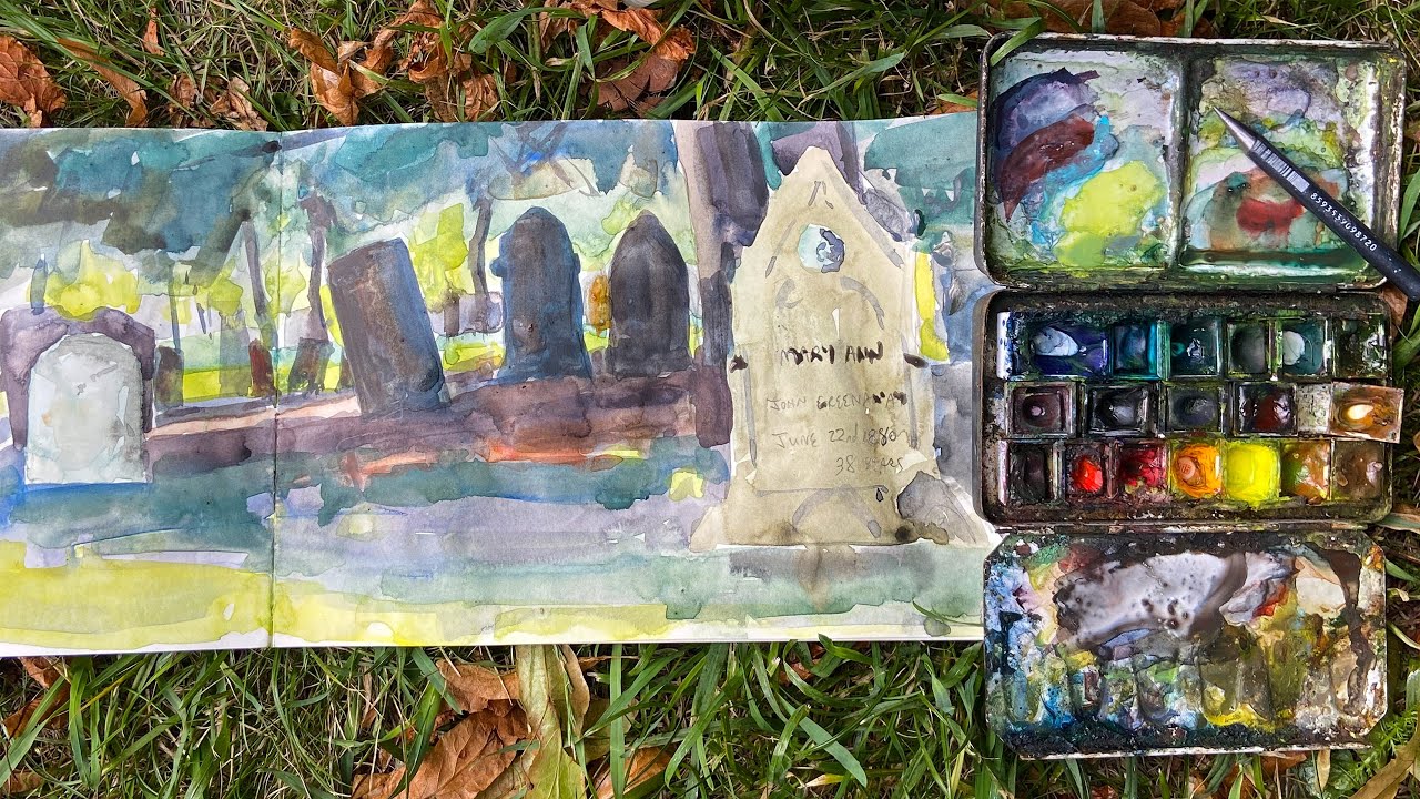 Recent plein air sketches | watercolour, pencils & Art Graf