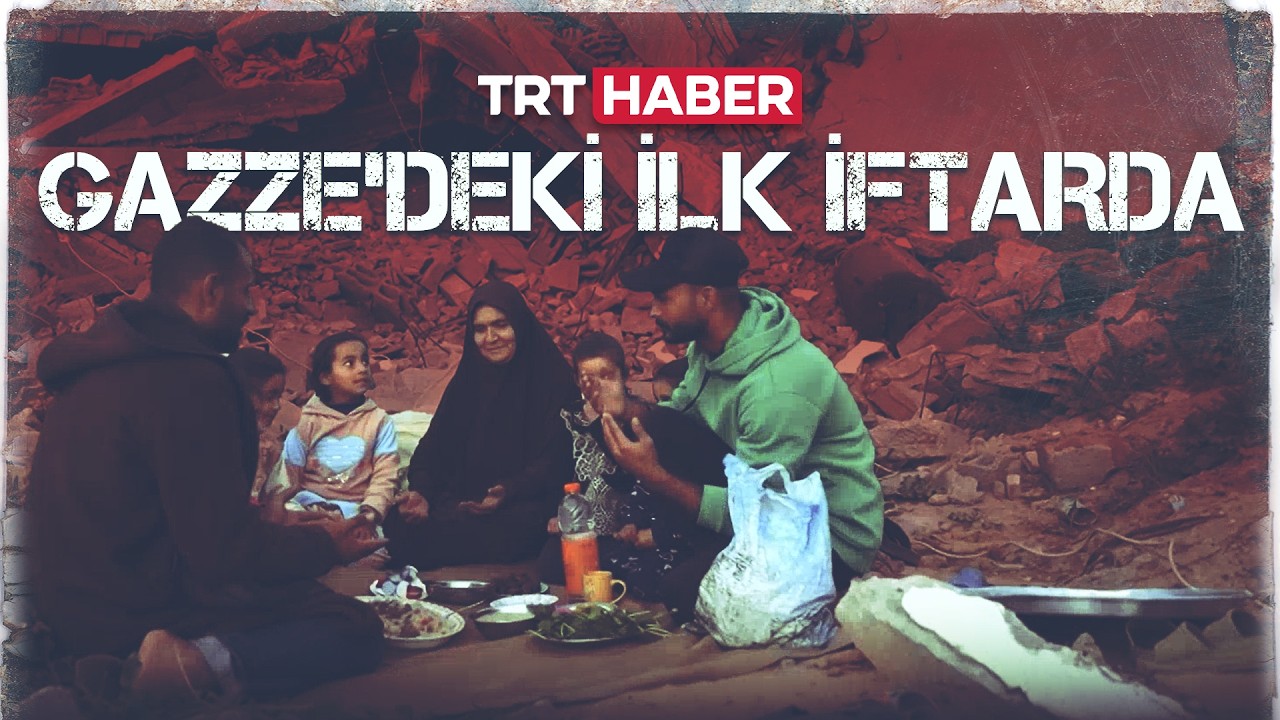 TRT Haber Gazze'deki ilk iftarda