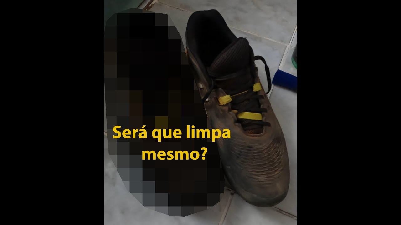 Tenis sujo e produto de limpeza automotivo?