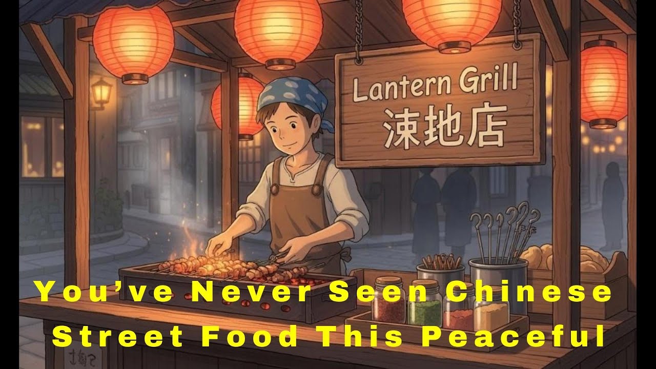 You’ve Never Seen Street Food This Peaceful | Ghibli Style Video
