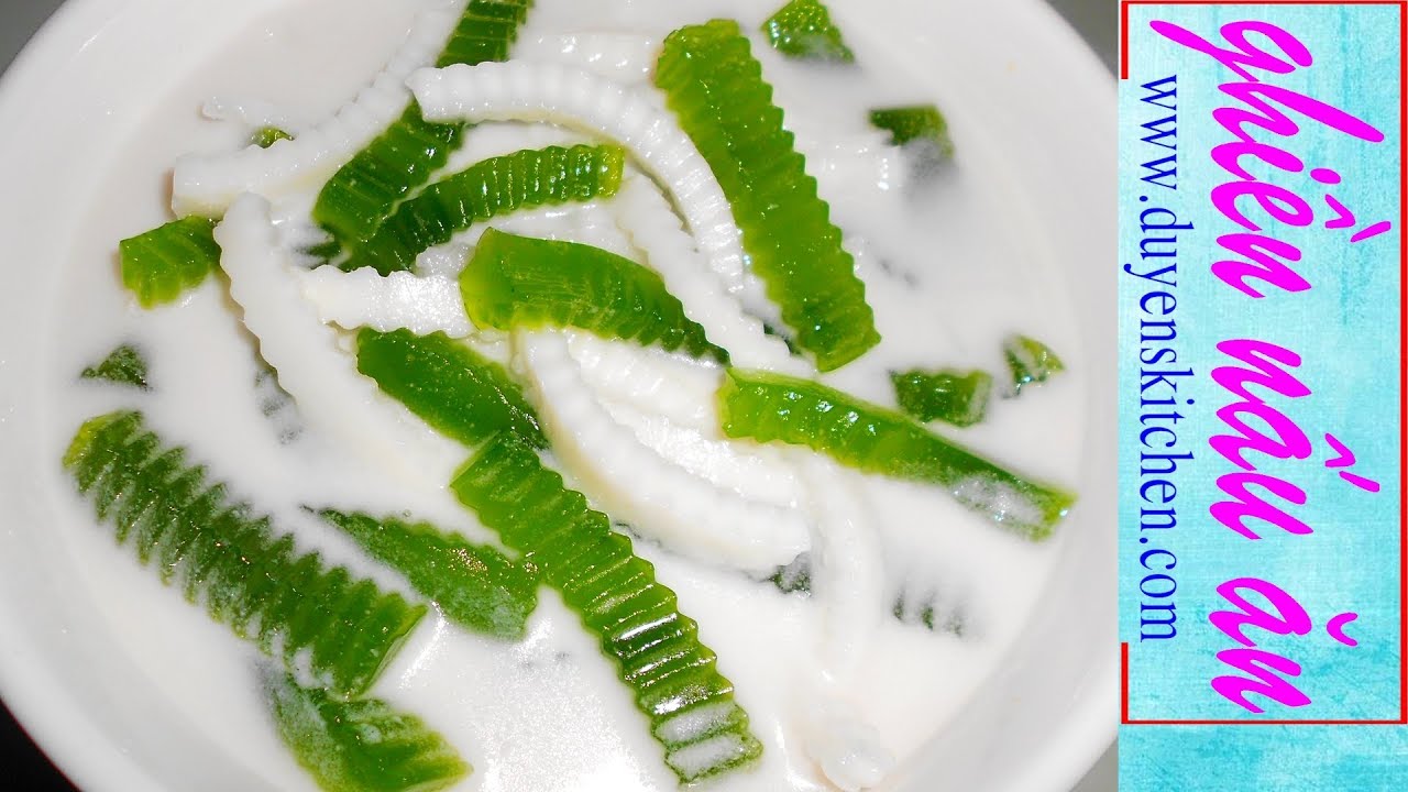 C&aacute;ch Nấu Ch&egrave; Dừa Non Thạch Rau C&acirc;u L&aacute; Dứa By Duyen's Kitchen | Ghiền nấu ăn