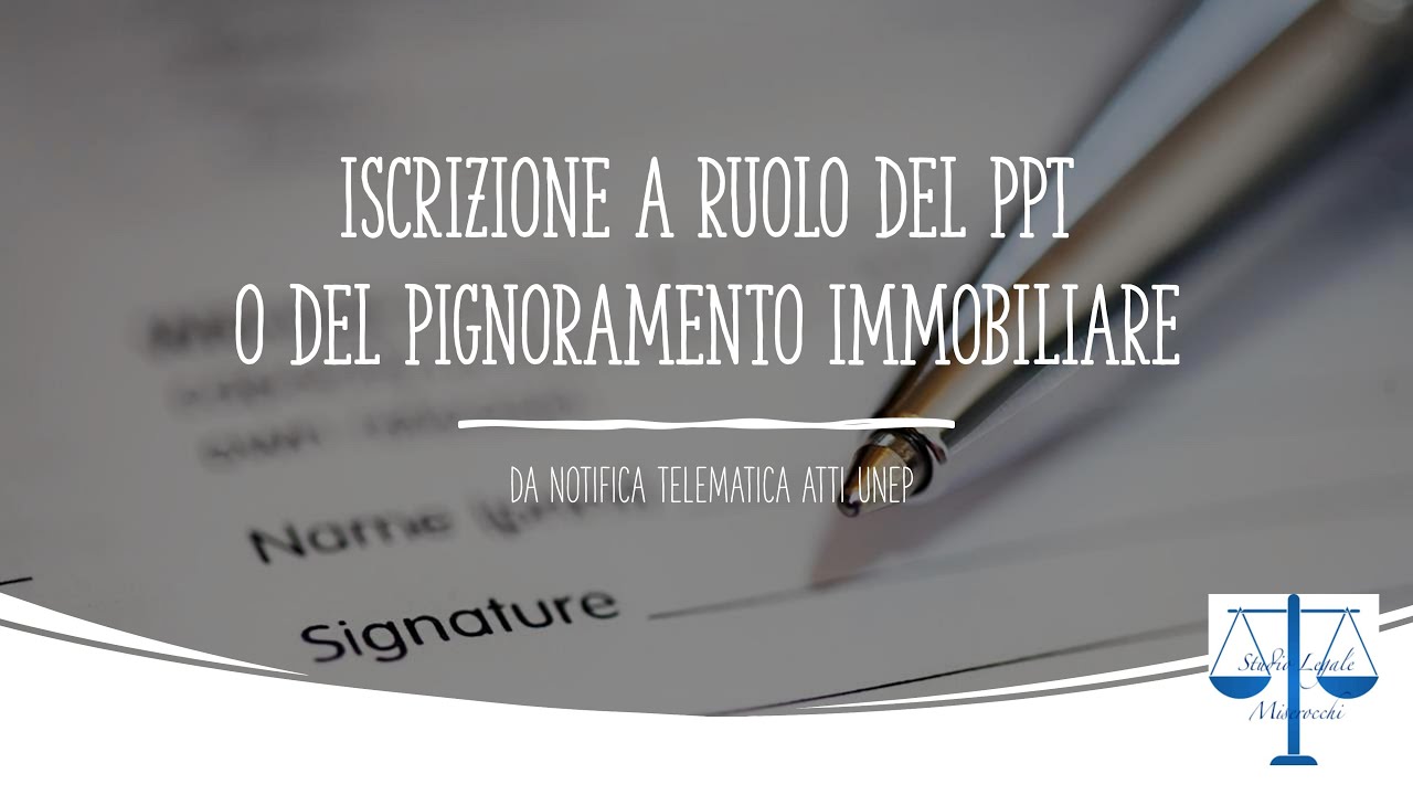 Iscrizione a ruolo del PPT a seguito di notifica telematica UNEP