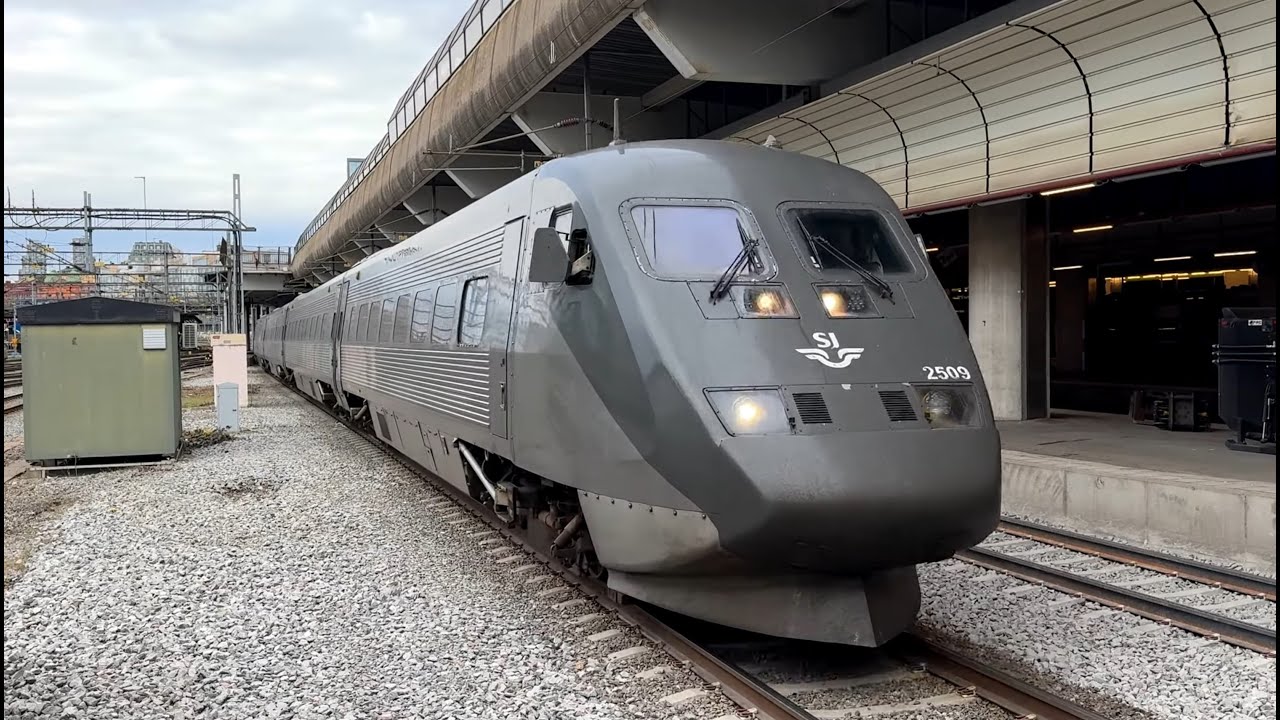 Trains at Stockholm Central Station - Sweden