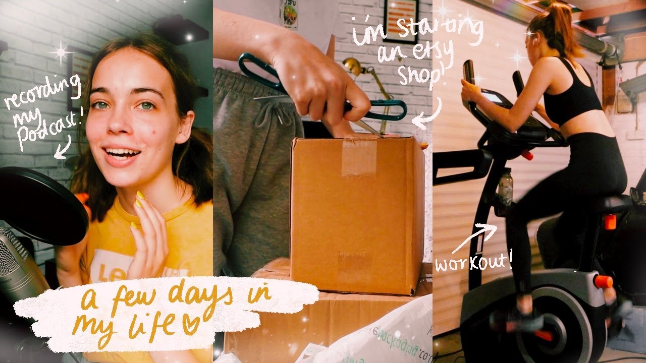 a few days in my life ☀️📦  (deliveries, workouts + i'm starting an etsy shop!)