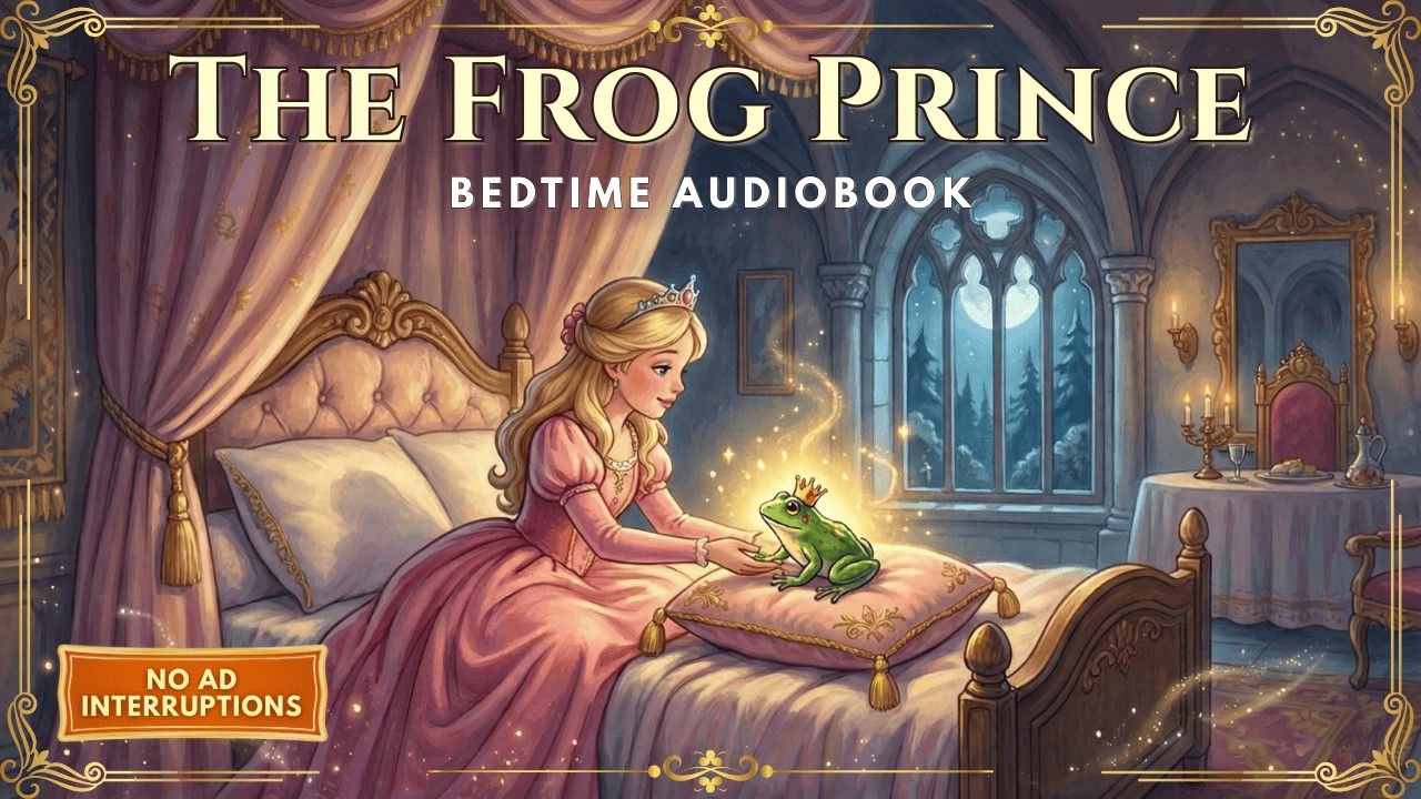 The Frog Prince 🐸 Grimm's Fairy Tale Audiobook for Children | 8 Minute Bedtime Story | No Ads ✨