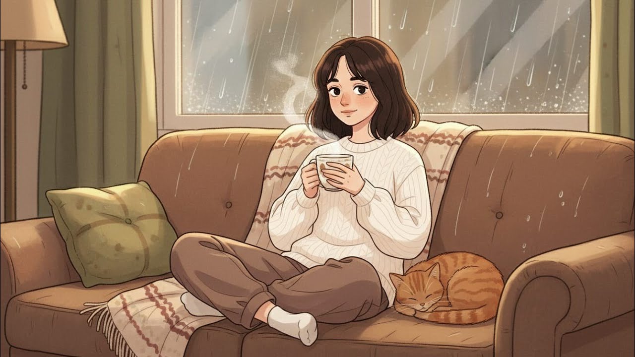 Rainy day spend with my mom ASMR relax yourself 