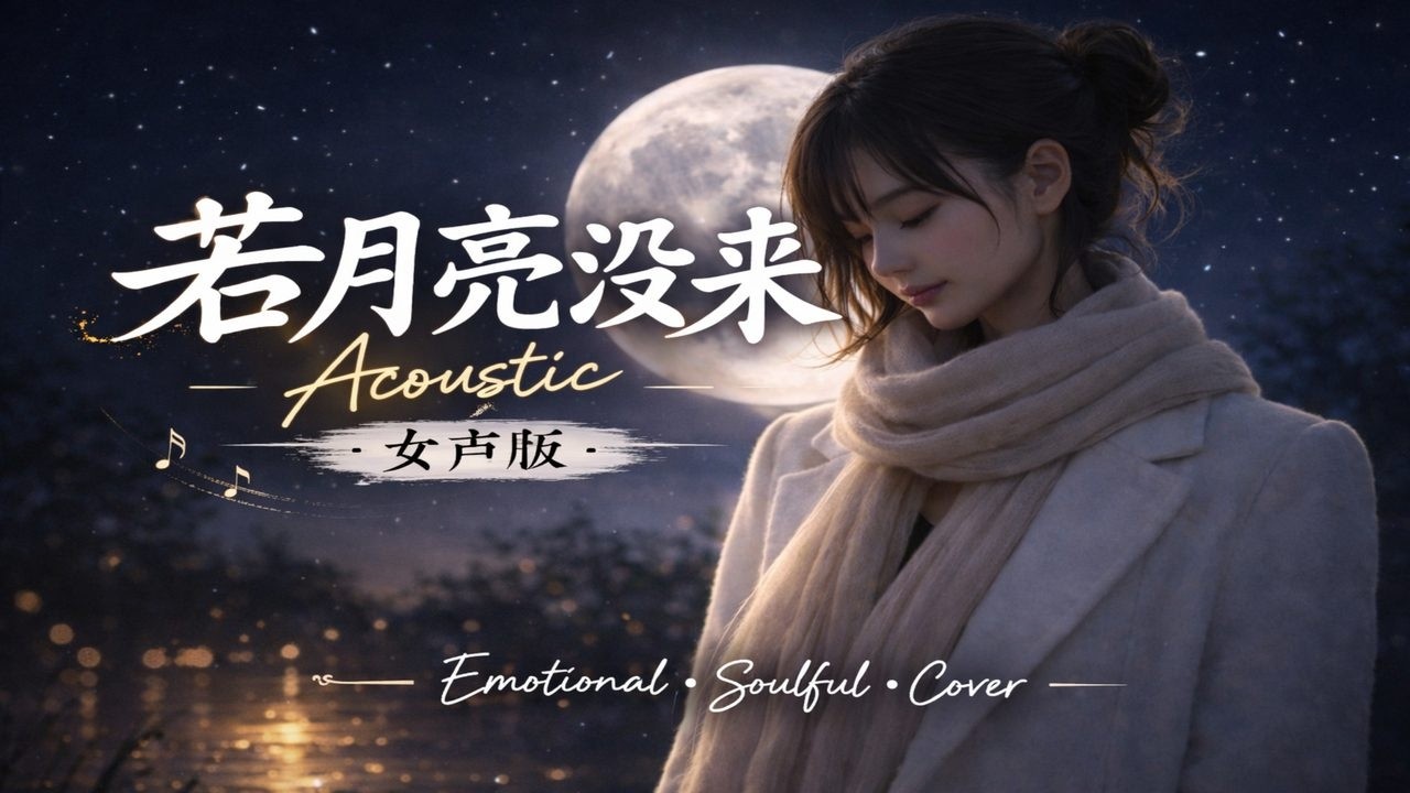 若月亮没来 | Ruo Yue Liang Mei Lai (Acoustic 女声版) | Soft Emotional Cover | MetzTone