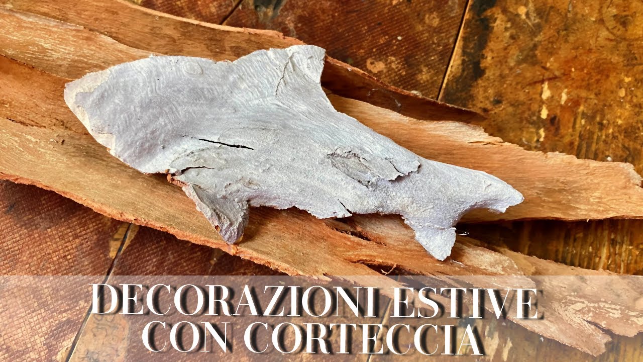 Decorazioni Estive con Corteccia: PESCI DI LEGNO! (Riciclo Creativo)  Arte per Te