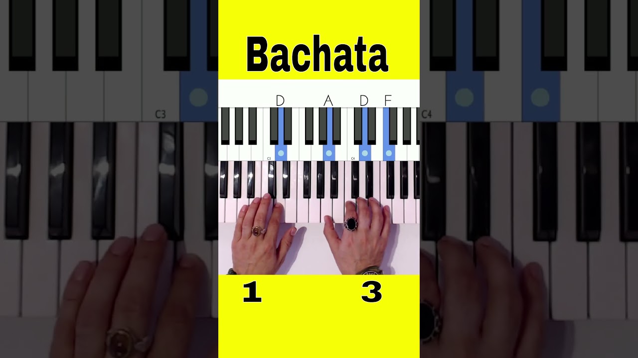 Bachata - Piano Fast Tutorial #shorts