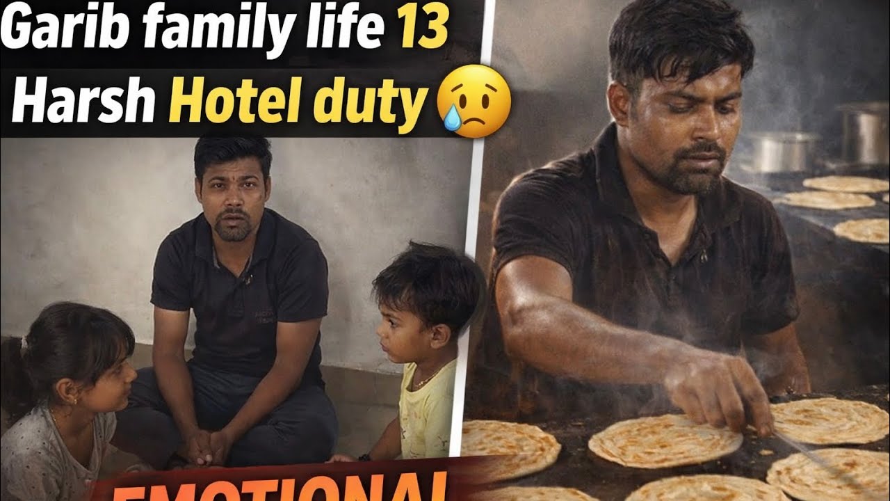 Garib Family Life 😢|13 Ghanta Hotel Duty Ki Emotional Kahani