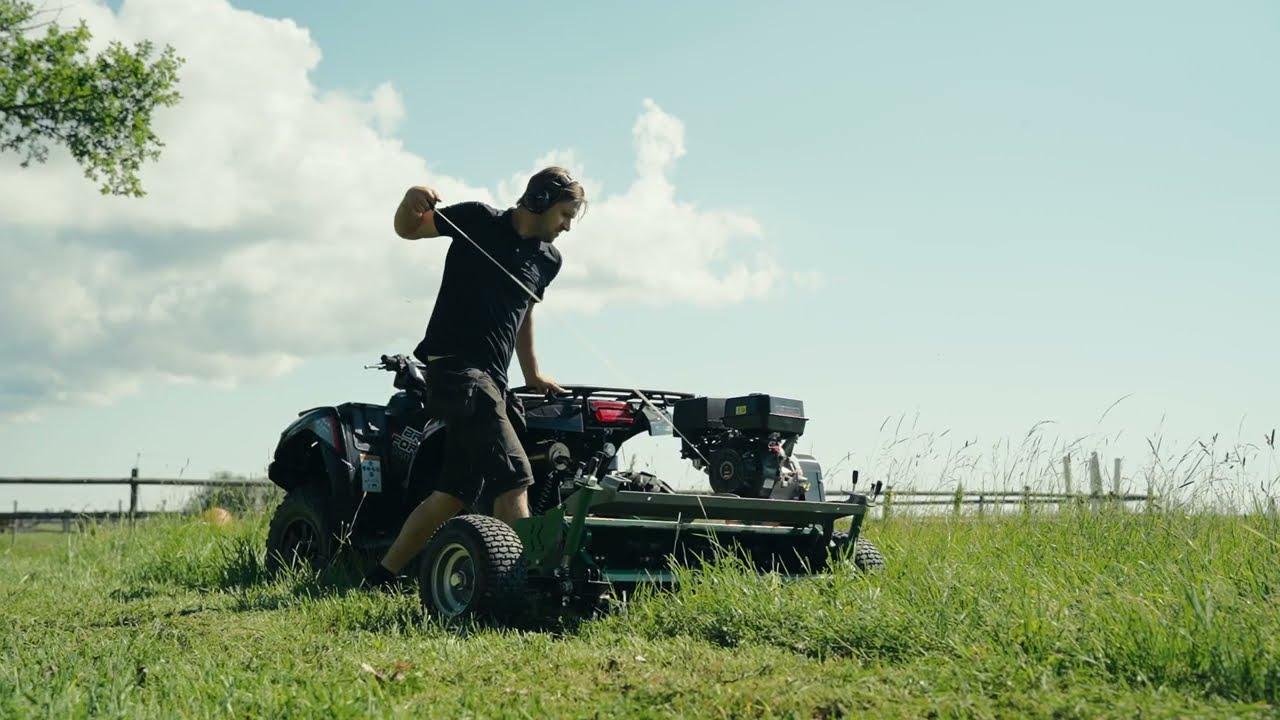 Kawasaki + Slaghack ATV med lucka, 1,2 M,  35-VKMATV120H / Flail mower with flap