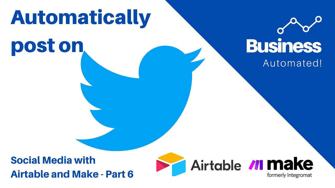 How to post to Twitter automatically from a social media calendar in Airtable/Make Part 6