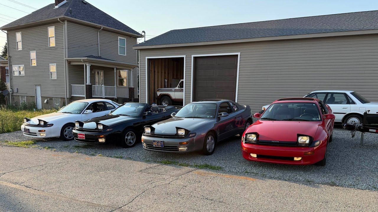 The fabulous four Celicas. #toyota #celica #celicagt #90s #genx
