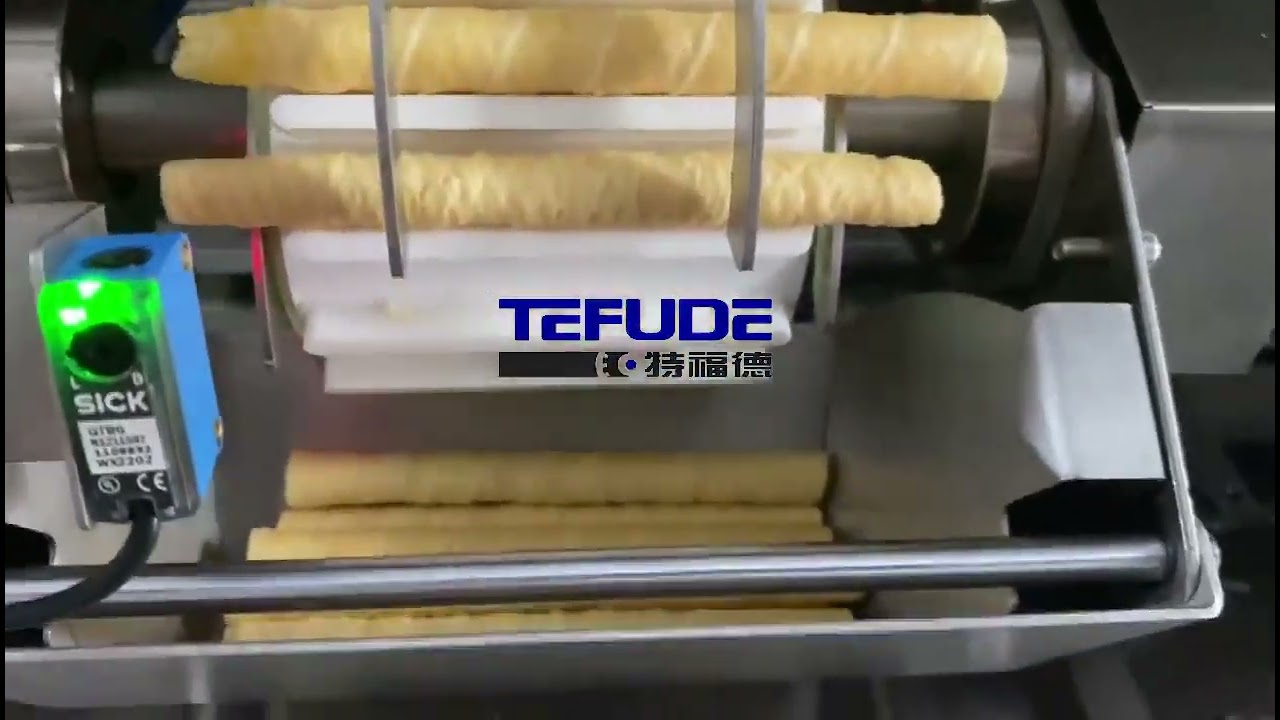 Wafer roll counting packing machine system wafer roll packaging machinery