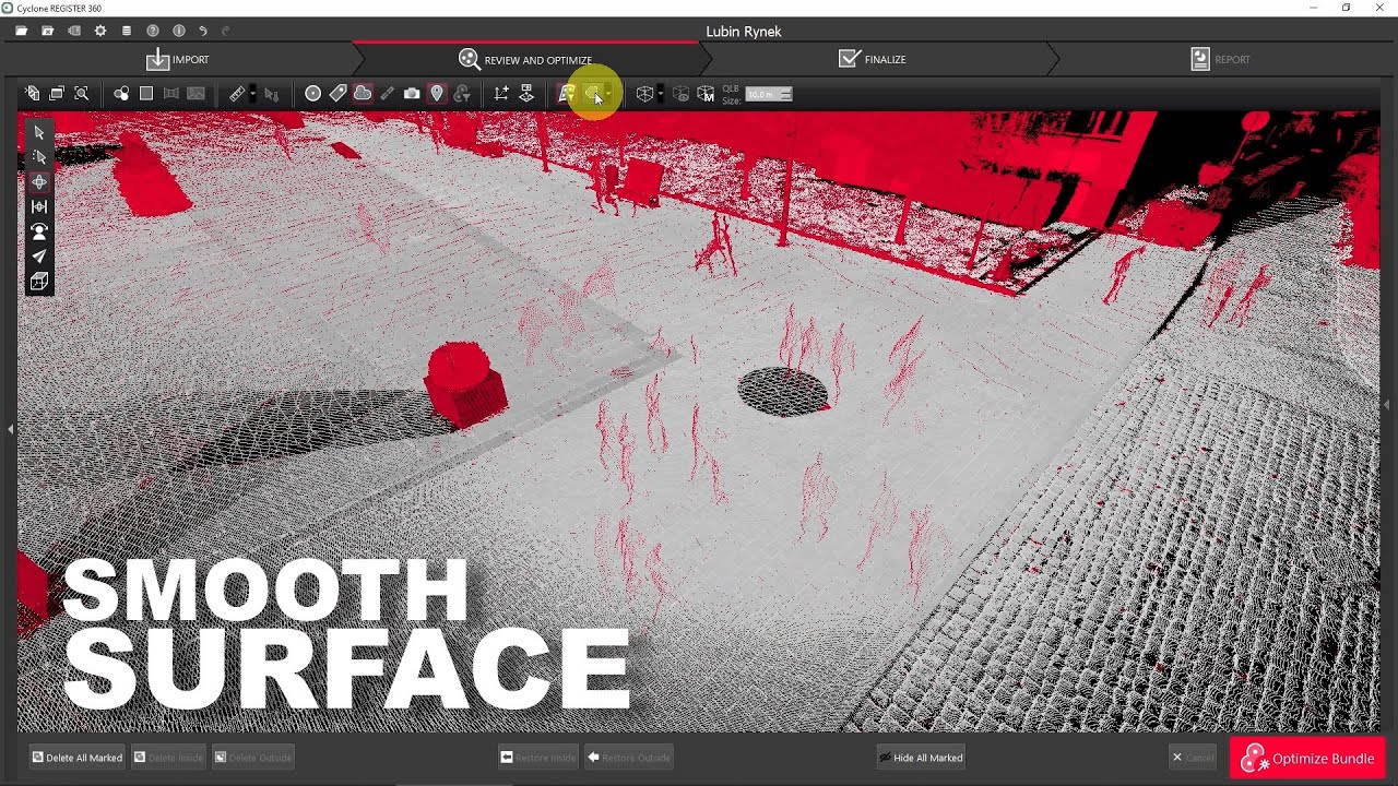 Algorytm Smooth Surface w Leica Register 360
