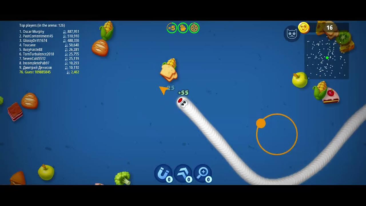 Worms Zone. GAME PLAY IN MOBILE 📲