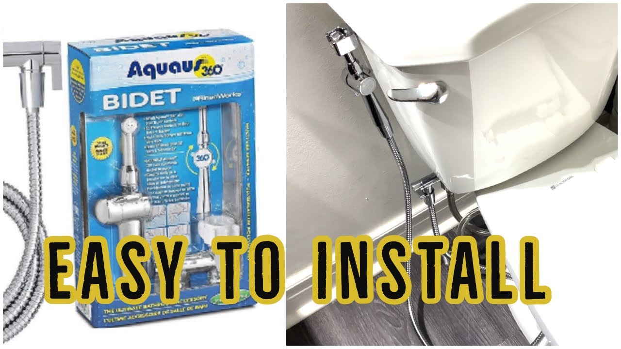 Aquaus 360&deg; Premium Hand-Held Bidet with Patented Dual Spray Pressure Controls in Chrome -