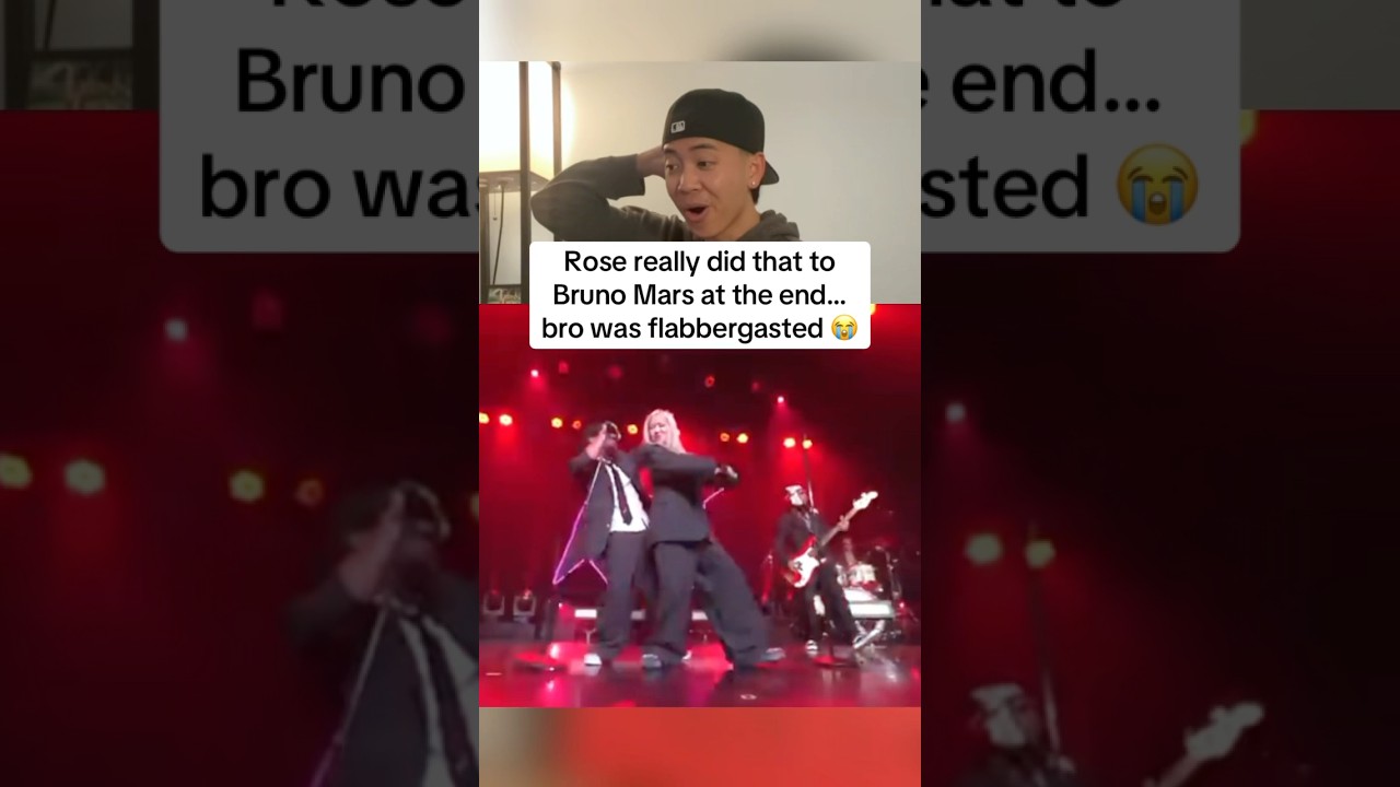 ROS&Eacute; & Bruno Mars - APT. (live from MAMA awards 2024) REACTION! 😭 #shorts