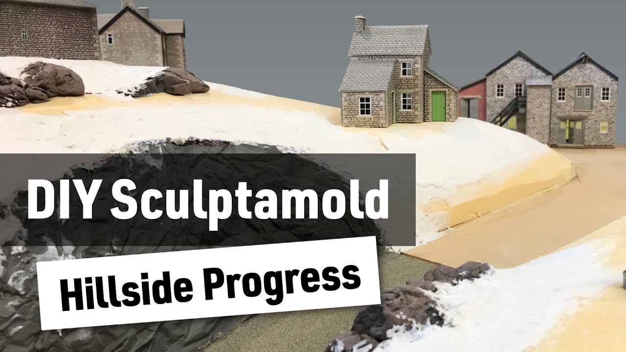 DIY Sculptamold - Hillside Progress