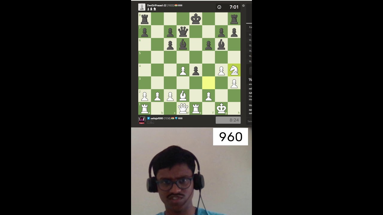 Will you defeat me or will you get defeated by me?#live#chess/live