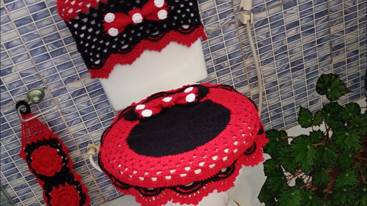 Jogo de banheiro da Minnie o resultado ficou maravilhoso, muito lindo.