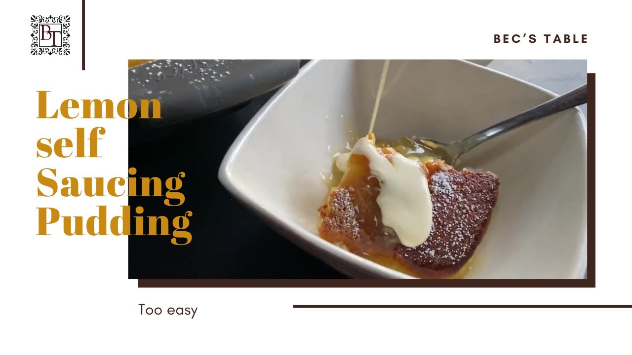 Lemon Self-Saucing Pudding (Quick and easy in the Thermomix)