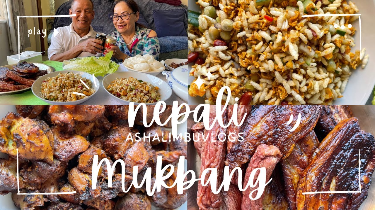 First Nepali Mukbang ​⁠🥓🍛 😋@AshaLimbuVlogs  #nepalimukbangvideo #nepalifoodvlog #nepalifoodie
