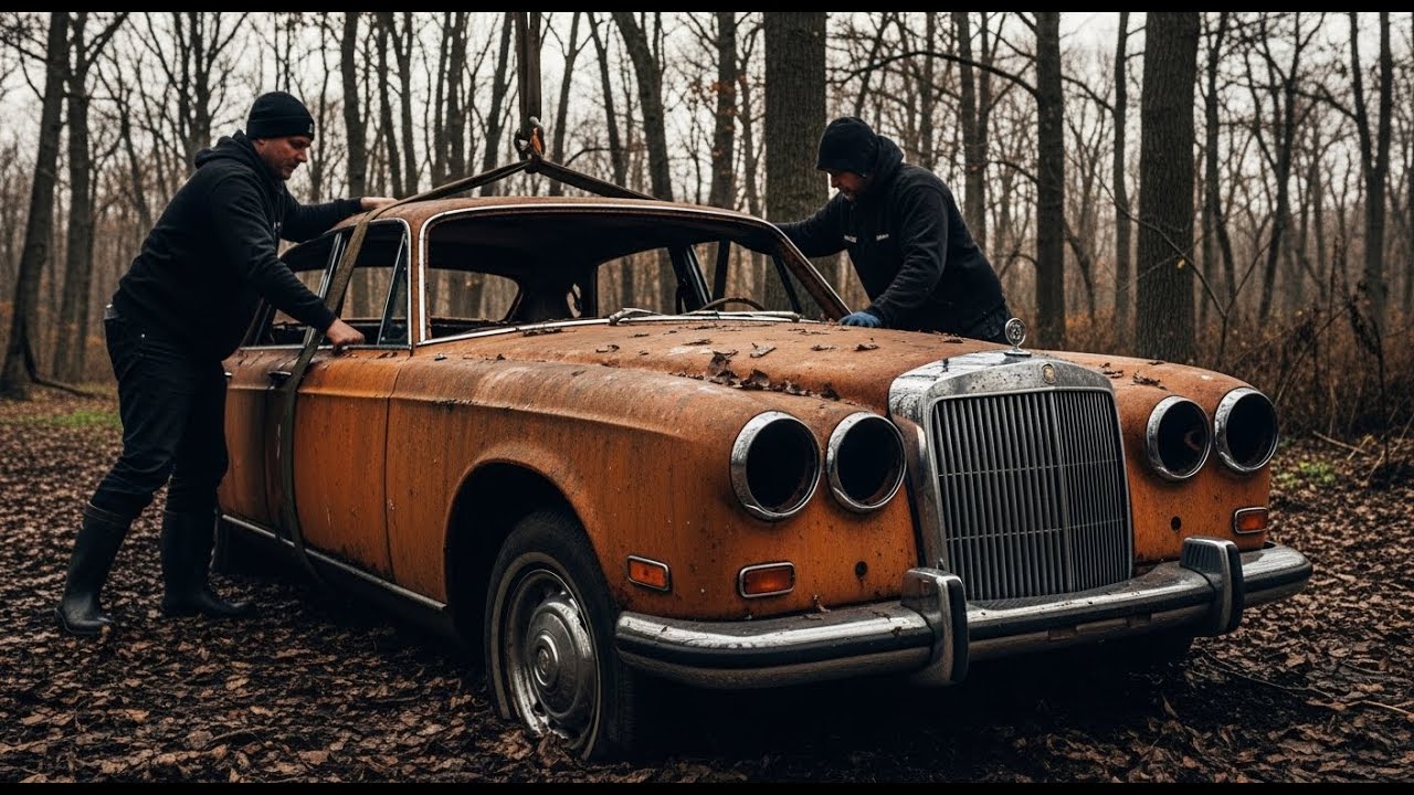 Abandoned Since WWII | 1950 Mercedes-Benz Restored in 18 Minutes