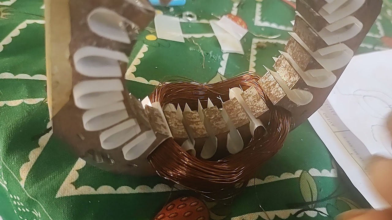 rebobinamento de ventilador de parede ...com fio 29 de alumínio