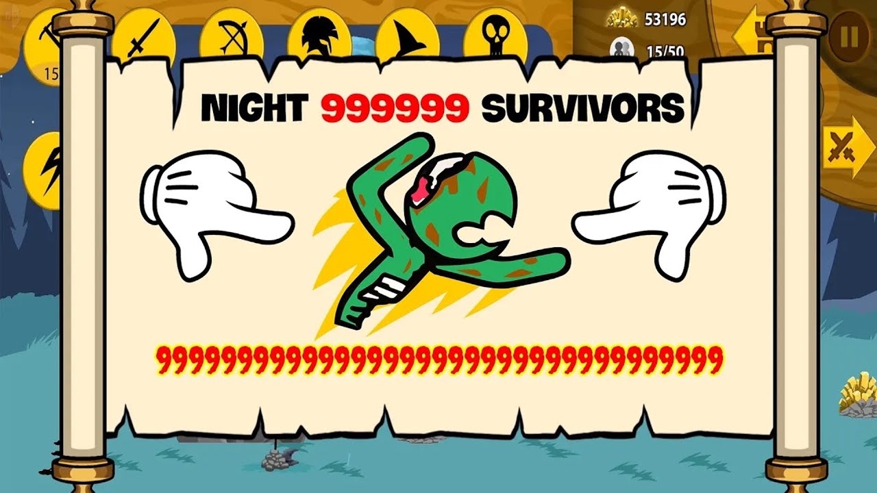 NIGHT 999999999 SUMMON 999999999 ITEMS ZOMBIES GREEN | STICK WAR LEGACY - KASUBUKTQ