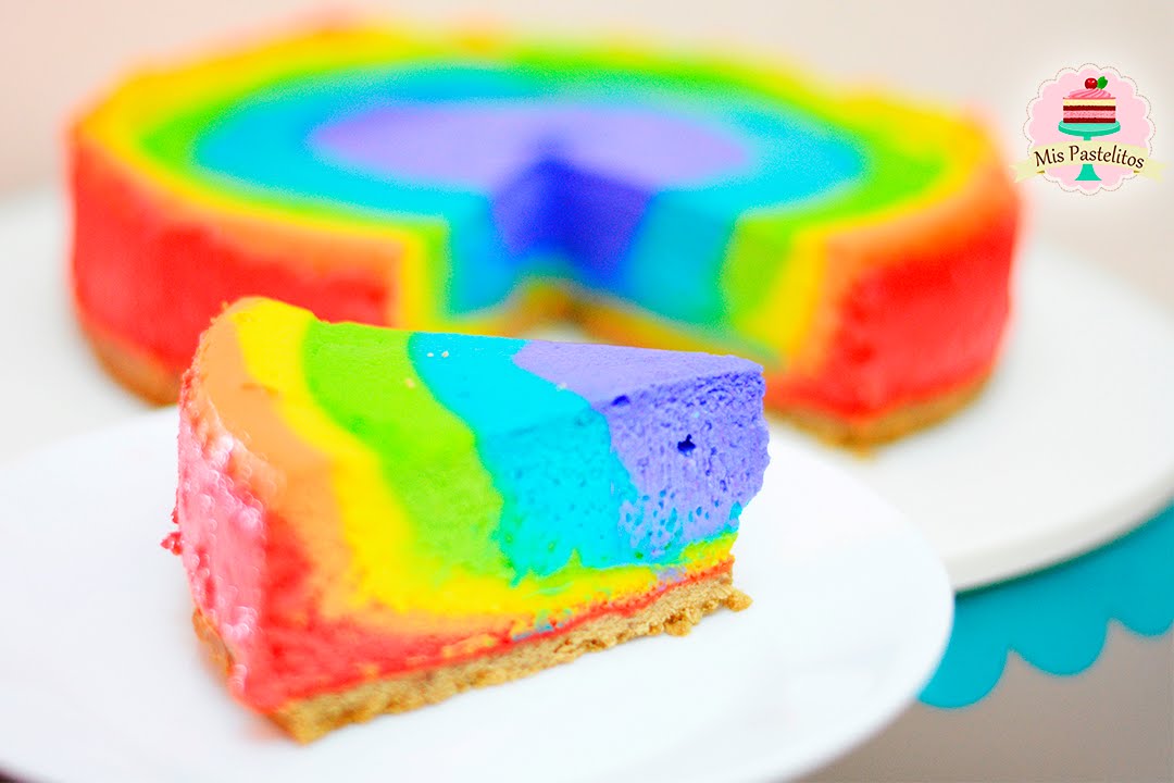 ¡CHEESECAKE ARCOÍRIS! | MIS PASTELITOS