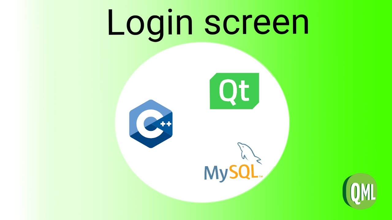 Login screen in QT [QML,C++,MYSQL]