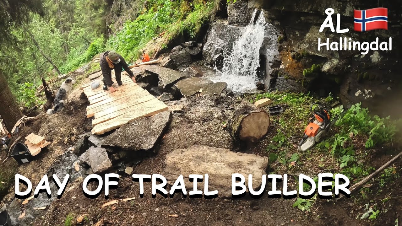 Pracovní život na trailu - kopání nové sekce / ÅL - Hallingdal - Norway