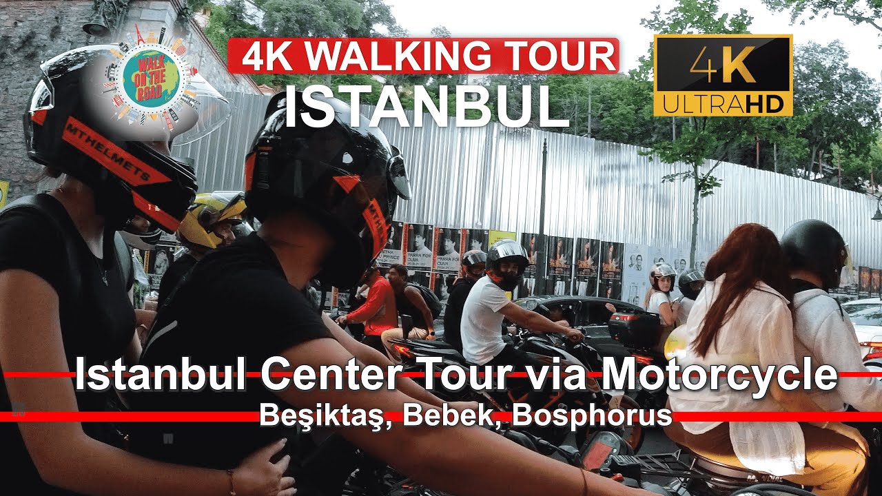 1st day of Sacrifice Feast, Istanbul Tour via Motorbike / Beşiktaş, Bebek, Bosphorus (4K 2024)