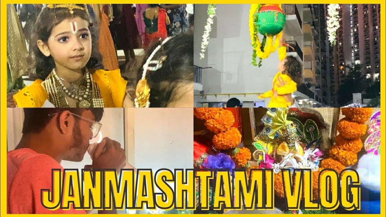 Shri Krishna Janmashtami Vlog | Krishna Janm Utsav | Beautiful Jhanki Decor |