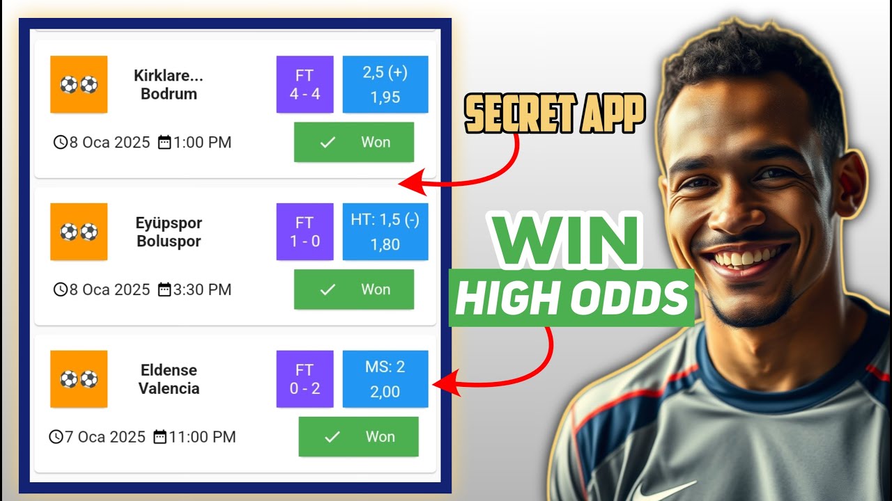 SECRET APP: Win daily Big Odds daily🔥🔥🔥Best football prediction apps #football predictions today