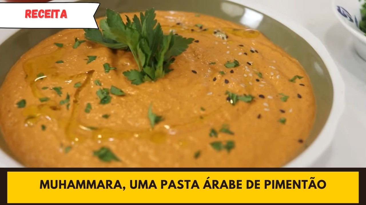 Uma pasta árabe de pimentão fácil e que vai surpreender! Muhammara