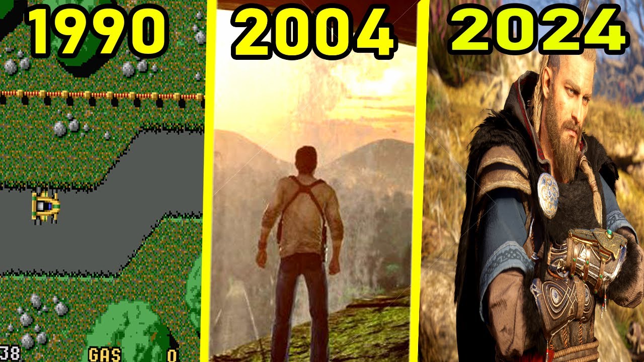 Evolution Of Video Game Graphics 1990-2024