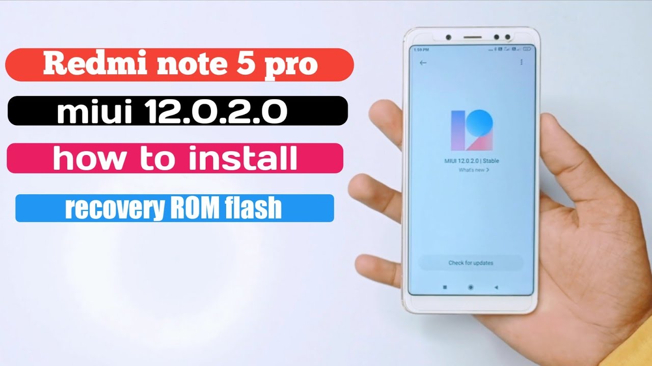 Redmi note 5 pro miui 12.0.2.0 update install/custom recovery se flash all detail 🔥🔥