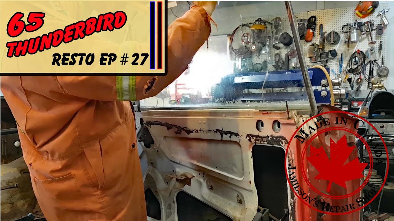 Passengers Side Door Window Removal - 65 Thunderbird Convertible Restoration